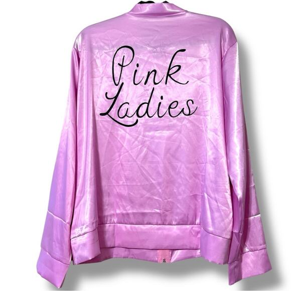 Pink Ladies size 2XL lightweight dress up costume jacket Grease Sandy halloween - Picture 11 of 12